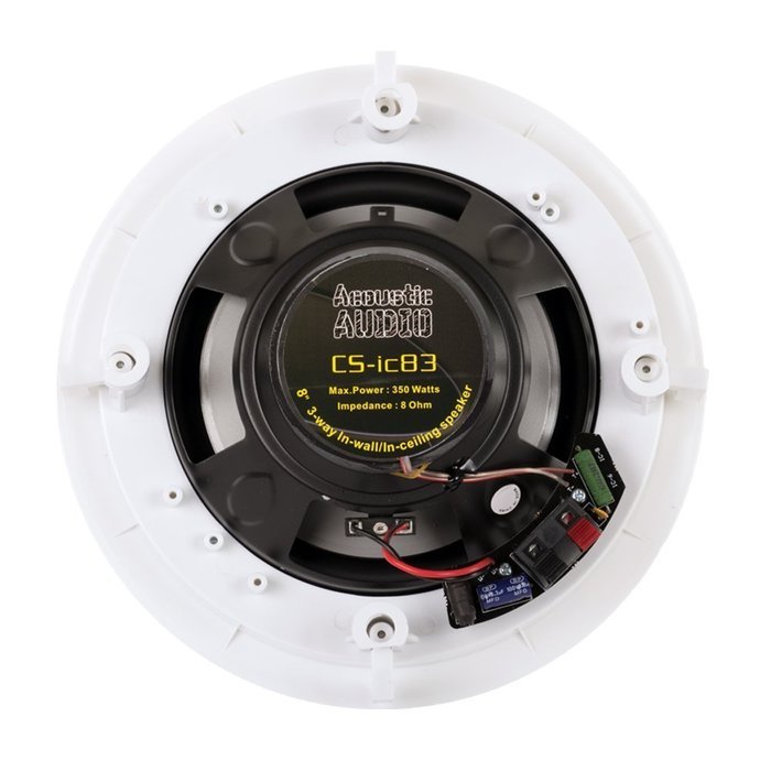 Acoustic Audio CS-IC83-6PR 350 Watt 8" 3-Way Home Theater In-Wall/Ceiling Speakers (6-Pair) N3