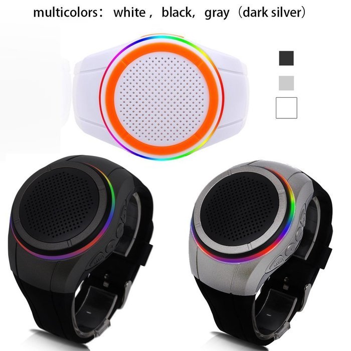 Seekermaker LED Wireless bluetooth Speaker Watch,Mini Stereo Portable Running Sport,FM Radio With Support Micro... N4