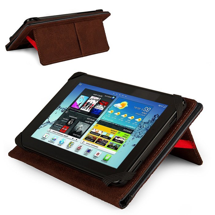 Deluxe Executive Portfolio For Verizon Wireless Ellipsis 8 HD / Ellipsis 7 HD Tablet + Black Bluetooth Suction... N11