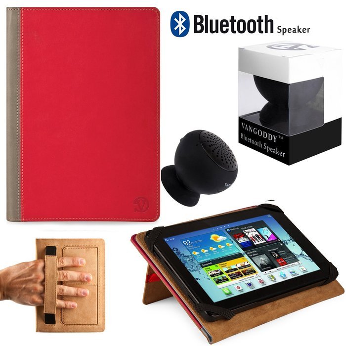 Deluxe Executive Portfolio For Verizon Wireless Ellipsis 8 HD / Ellipsis 7 HD Tablet + Black Bluetooth Suction... N13