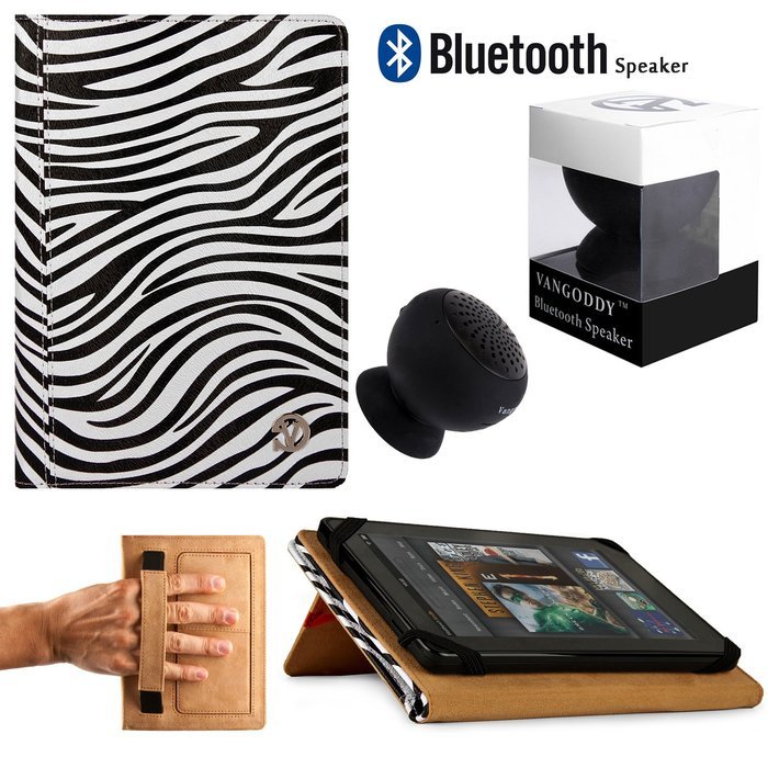 Deluxe Executive Portfolio For Verizon Wireless Ellipsis 8 HD / Ellipsis 7 HD Tablet + Black Bluetooth Suction... N23