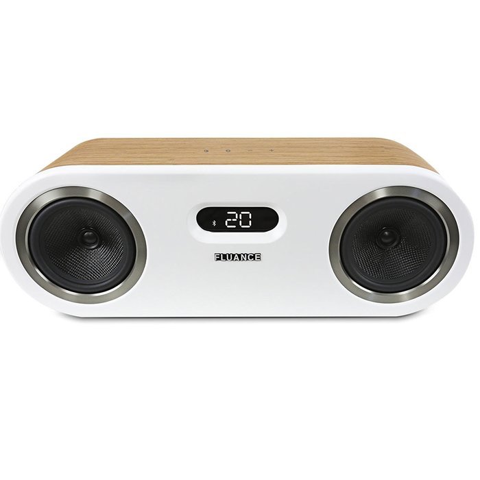 Fluance FI50W Two-Way Wireless Bluetooth Wood Speaker System with aptX Enhanced Audio (Lucky Bamboo)