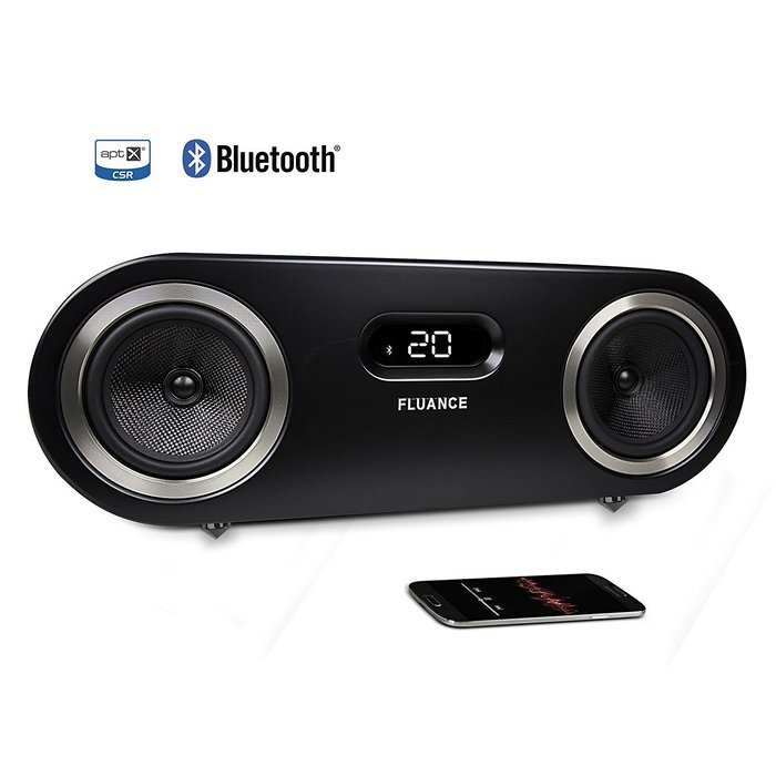 Fluance FI50W Two-Way Wireless Bluetooth Wood Speaker System with aptX Enhanced Audio (Lucky Bamboo) N11