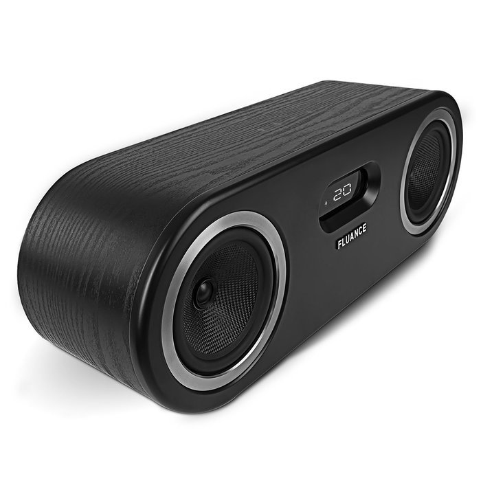 Fluance FI50W Two-Way Wireless Bluetooth Wood Speaker System with aptX Enhanced Audio (Lucky Bamboo) N15