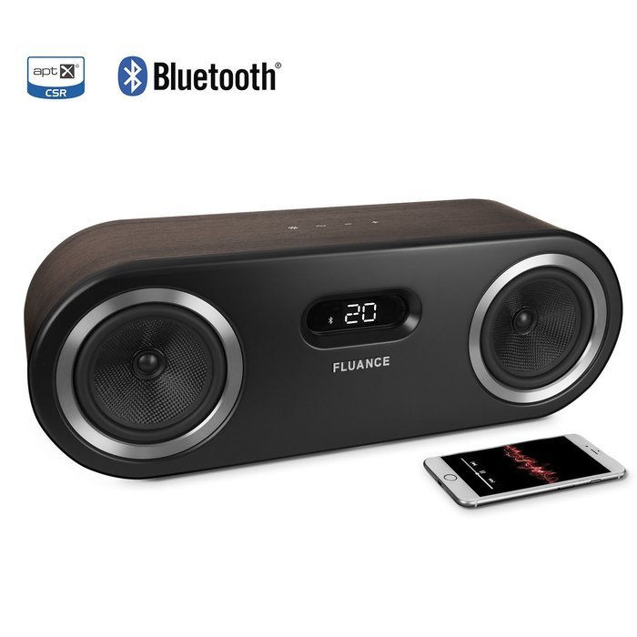 Fluance FI50W Two-Way Wireless Bluetooth Wood Speaker System with aptX Enhanced Audio (Lucky Bamboo) N16