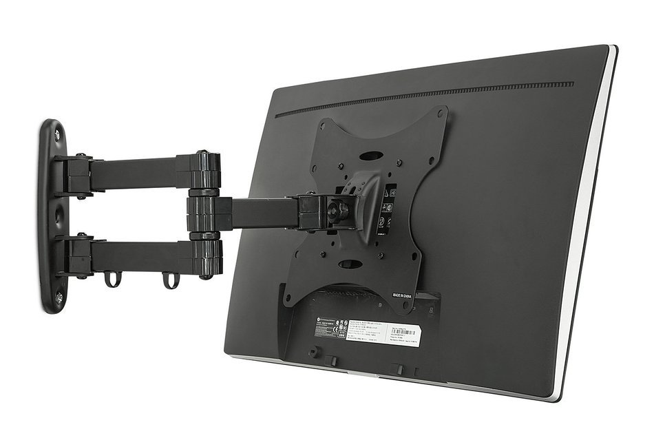 Mount-It! MI-02-223 Swivel Full Motion Articulating Tilting TV Wall Mount, Computer Monitor Mount, Corner Bracket... N3