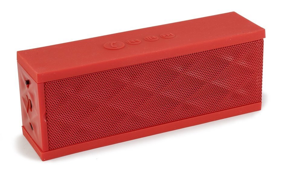 Devicewear Bluetooth Portable Wireless Stereo Speaker with Built-In Microphone for Tablets (BTS-HSD-RED)