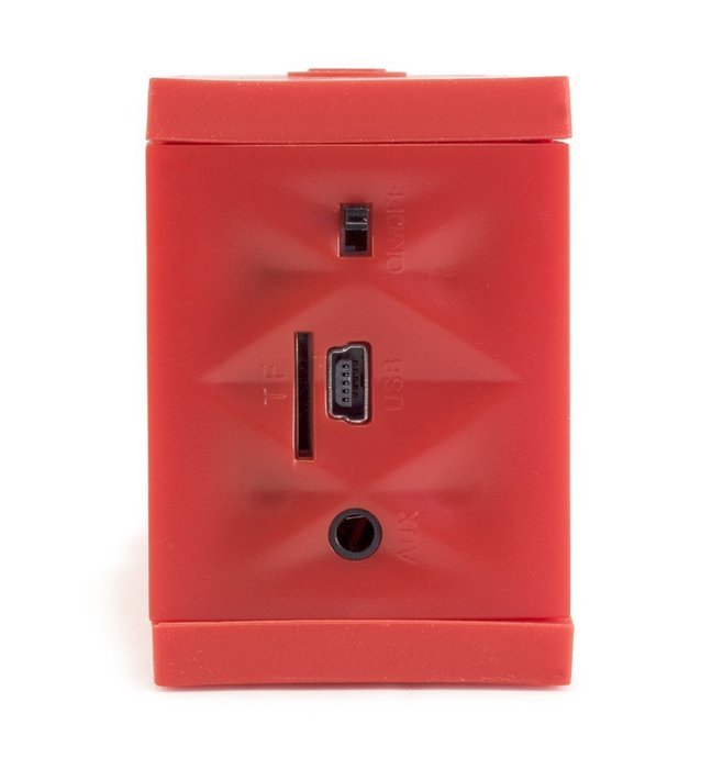 Devicewear Bluetooth Portable Wireless Stereo Speaker with Built-In Microphone for Tablets (BTS-HSD-RED) N2