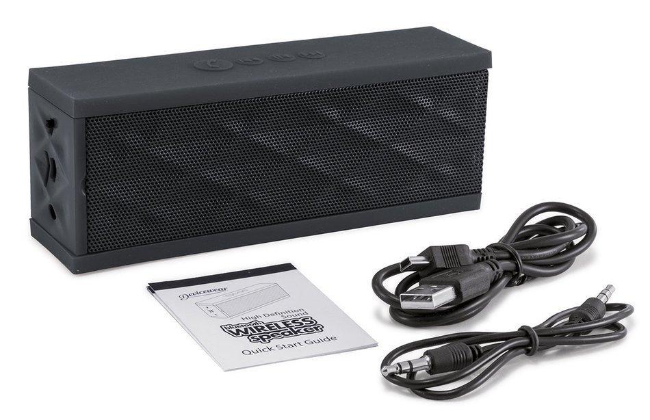 Devicewear Bluetooth Portable Wireless Stereo Speaker with Built-In Microphone for Tablets (BTS-HSD-RED) N6