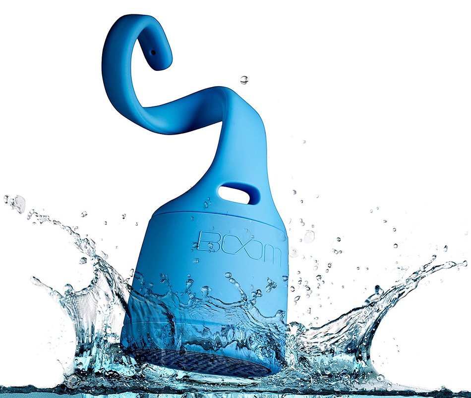 BOOM Swimmer DUO - Dirt, Shock, Waterproof Bluetooth Speaker with Stereo Pairing (Blue) N6