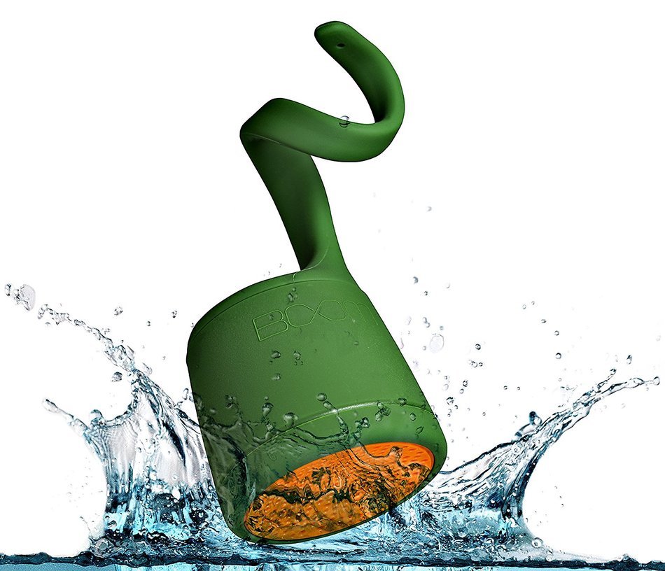 BOOM Swimmer DUO - Dirt, Shock, Waterproof Bluetooth Speaker with Stereo Pairing (Blue) N21