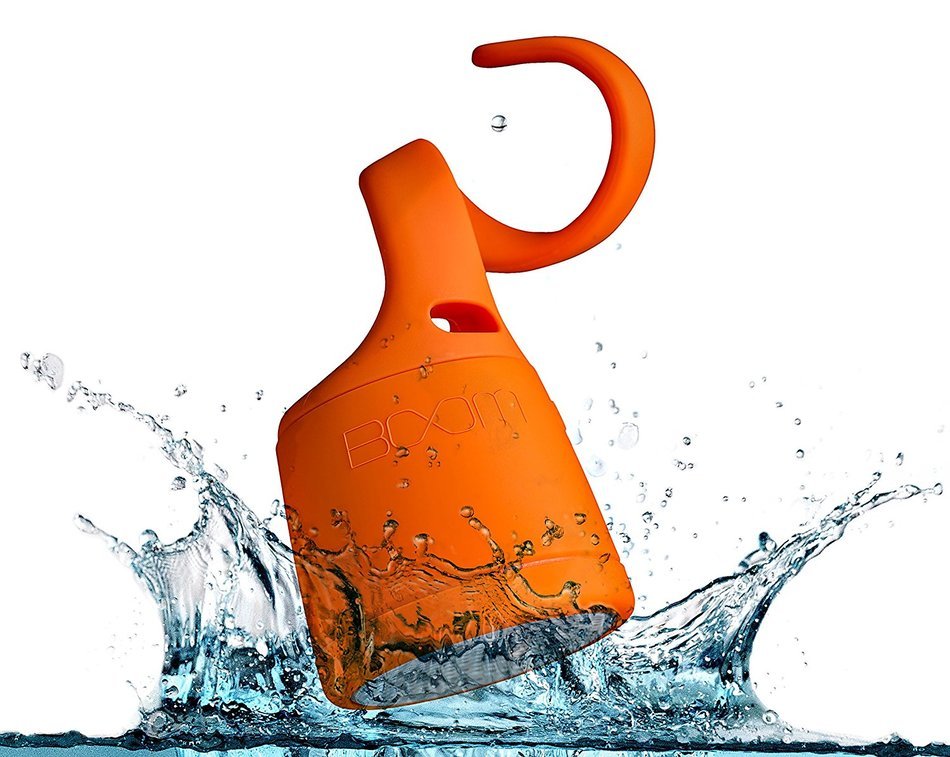 BOOM Swimmer DUO - Dirt, Shock, Waterproof Bluetooth Speaker with Stereo Pairing (Blue) N45