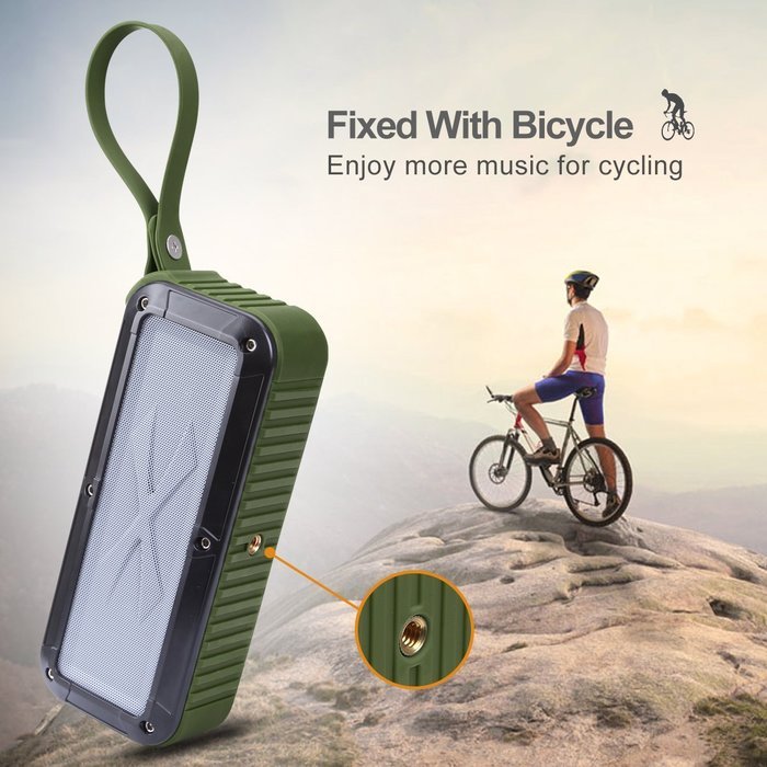 Portable Bluetooth Speaker, ATESSON Waterproof Outdoor and Shower Wireless NFC Speaker, Stereo Dual Drivers, 2000mAh... N5