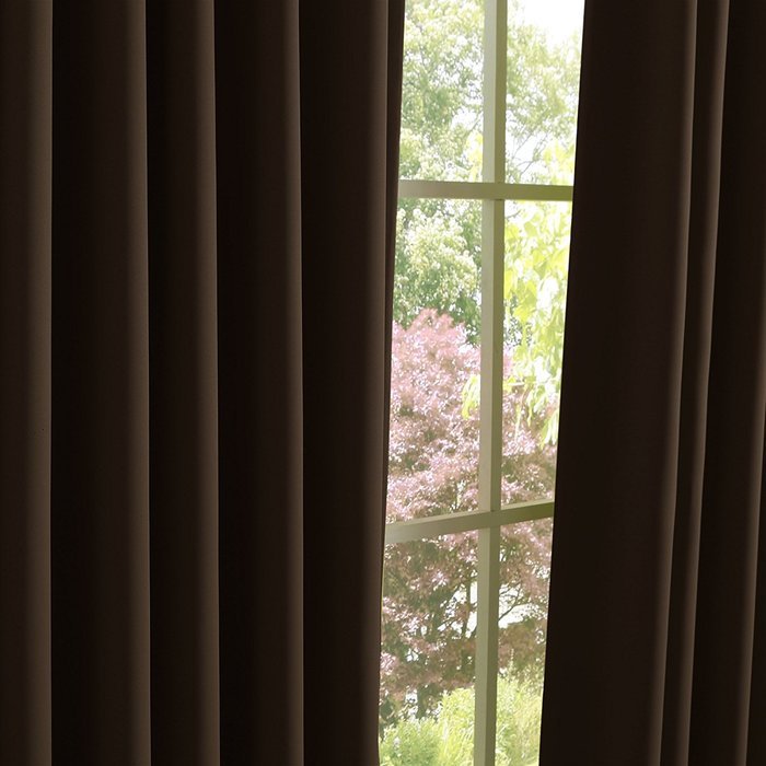 Best Home Fashion Premium Thermal Insulated Blackout Curtains - Antique Bronze Grommet Top - Royal Blue - 52"W... N10