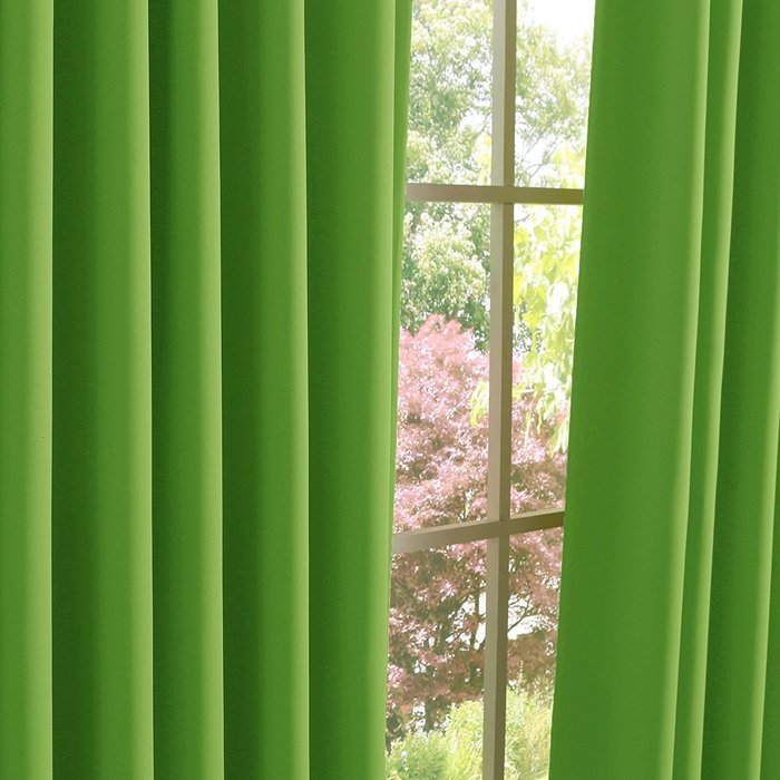 Best Home Fashion Premium Thermal Insulated Blackout Curtains - Antique Bronze Grommet Top - Royal Blue - 52"W... N25