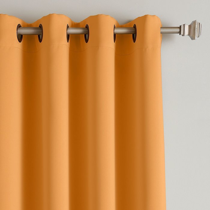Best Home Fashion Premium Thermal Insulated Blackout Curtains - Antique Bronze Grommet Top - Royal Blue - 52"W... N27
