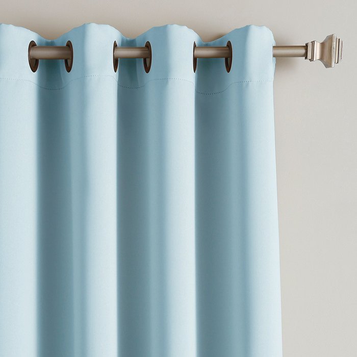 Best Home Fashion Premium Thermal Insulated Blackout Curtains - Antique Bronze Grommet Top - Royal Blue - 52"W... N33