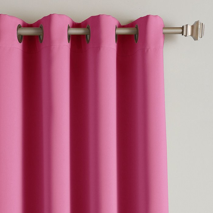 Best Home Fashion Premium Thermal Insulated Blackout Curtains - Antique Bronze Grommet Top - Royal Blue - 52"W... N36