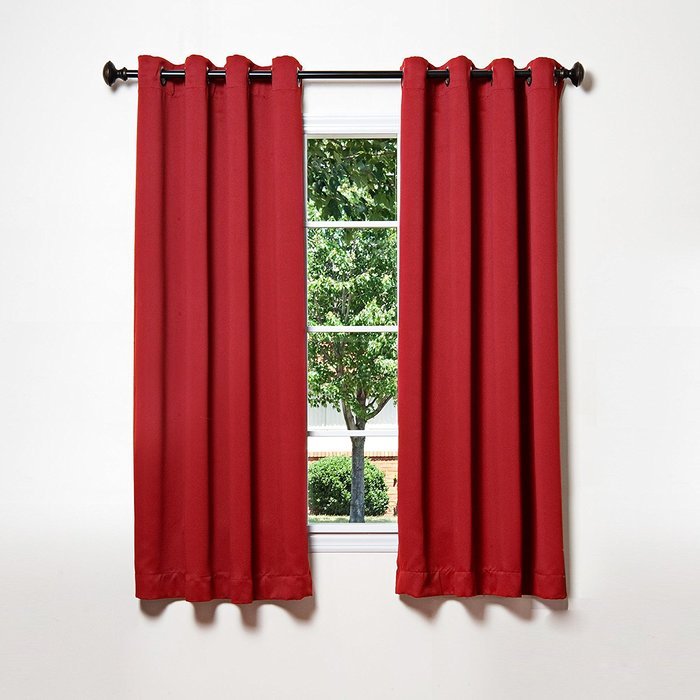 Best Home Fashion Premium Thermal Insulated Blackout Curtains - Antique Bronze Grommet Top - Royal Blue - 52"W... N38