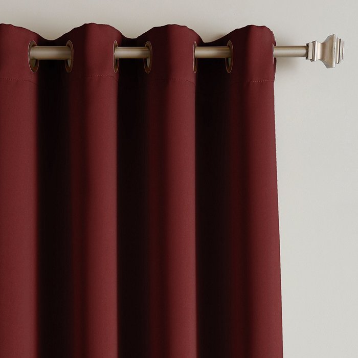 Best Home Fashion Premium Thermal Insulated Blackout Curtains - Antique Bronze Grommet Top - Royal Blue - 52"W... N69