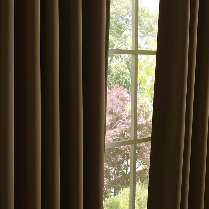 Best Home Fashion Premium Thermal Insulated Blackout Curtains - Antique Bronze Grommet Top - Royal Blue - 52"W... N72