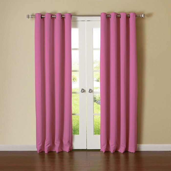Best Home Fashion Premium Thermal Insulated Blackout Curtains - Antique Bronze Grommet Top - Royal Blue - 52"W... N75