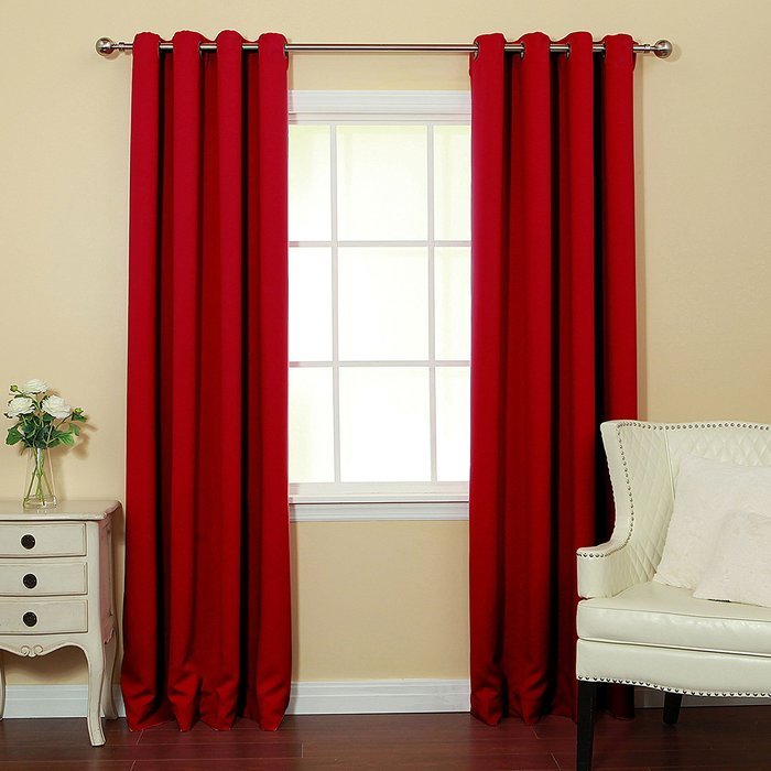 Best Home Fashion Premium Thermal Insulated Blackout Curtains - Antique Bronze Grommet Top - Royal Blue - 52"W... N80