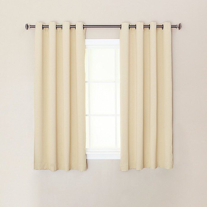 Best Home Fashion Premium Thermal Insulated Blackout Curtains - Antique Bronze Grommet Top - Royal Blue - 52"W... N93