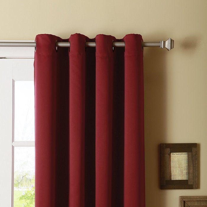 Best Home Fashion Premium Thermal Insulated Blackout Curtains - Antique Bronze Grommet Top - Royal Blue - 52"W... N95