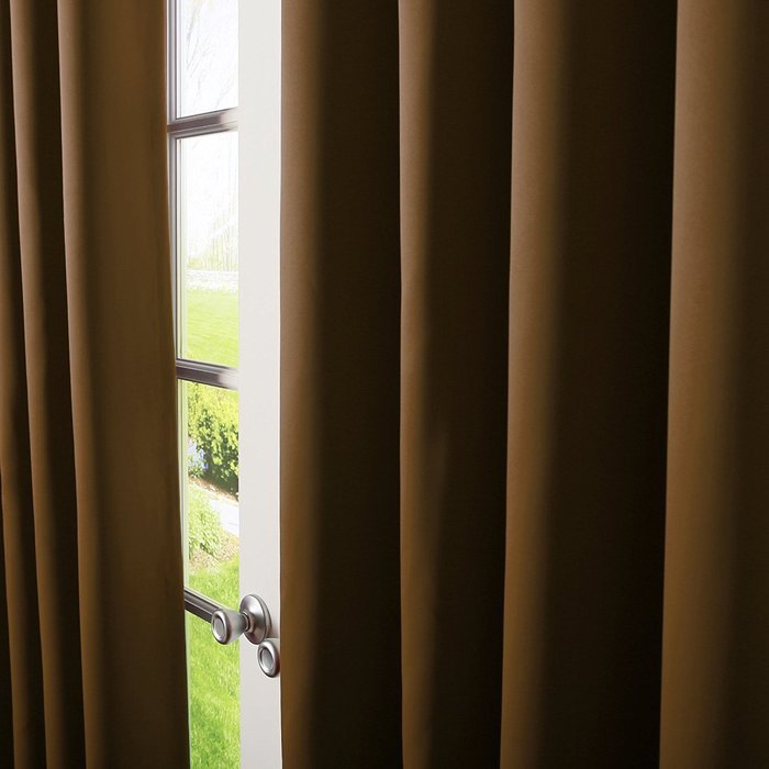 Best Home Fashion Premium Thermal Insulated Blackout Curtains - Antique Bronze Grommet Top - Royal Blue - 52"W... N133
