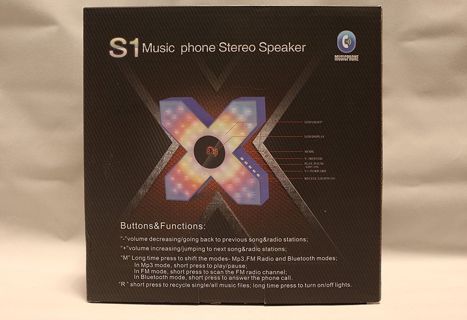 SODO S1 Special design X shape Portable Multifunction wireless Bluetooth Speaker N4