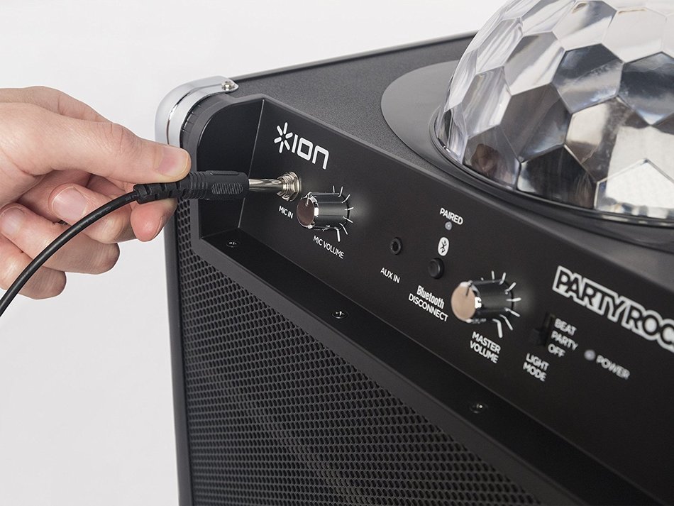 ION Party Rocker portable Bluetooth speaker system with built-in light show (Old Model) N3