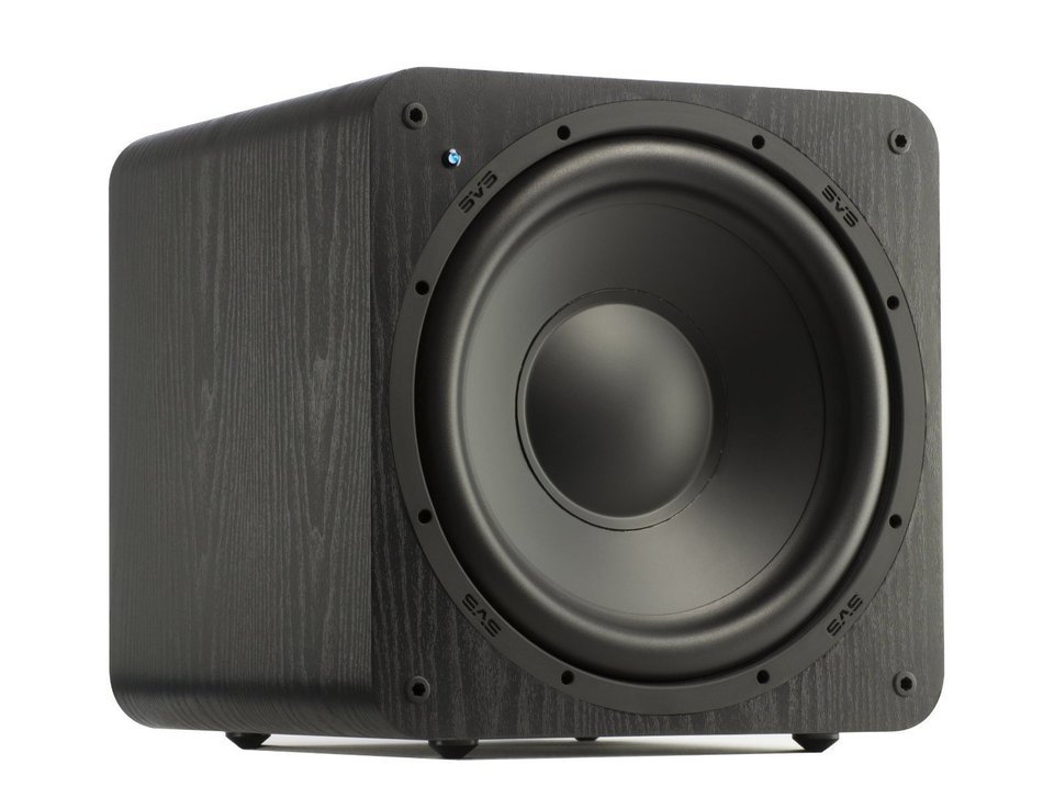 SVS SB-1000 - 300 Watt - 12'' Powered Subwoofer (Black Ash) + SVS SoundPath Subwoofer Isolation System 4-Pack... N3