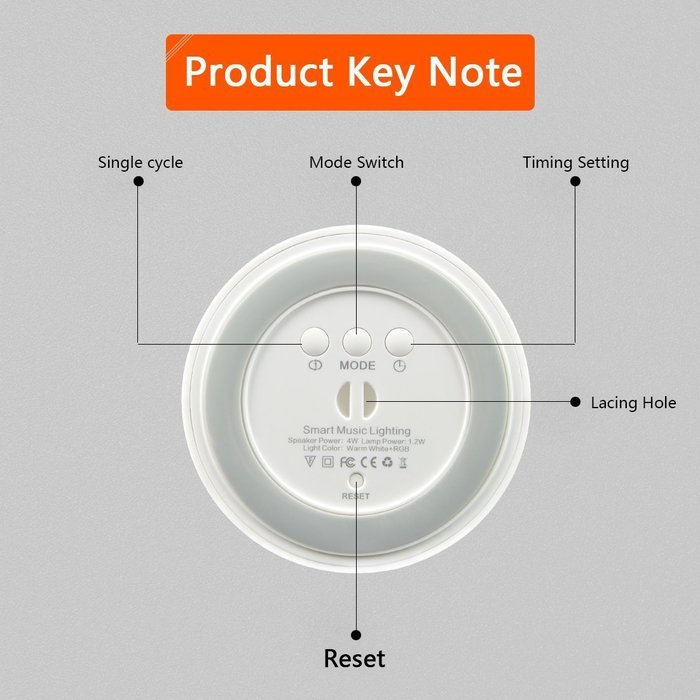 Wireless Bluetooth Speakers,W-inds Portable Multifunctional Bluetooth Speaker with Smart Touch LED Mood Lamp,... N8