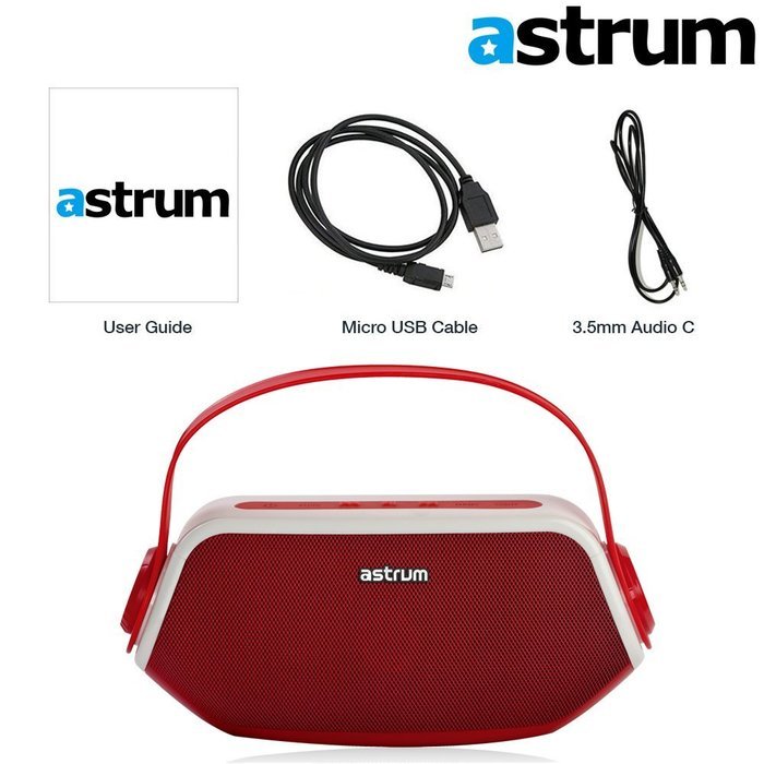 Astrum ST210 Portable Outdoor Wireless Bluetooth Speaker - HD Sound w Built-in Mic, FM Radio, Torchlight, Power... N5