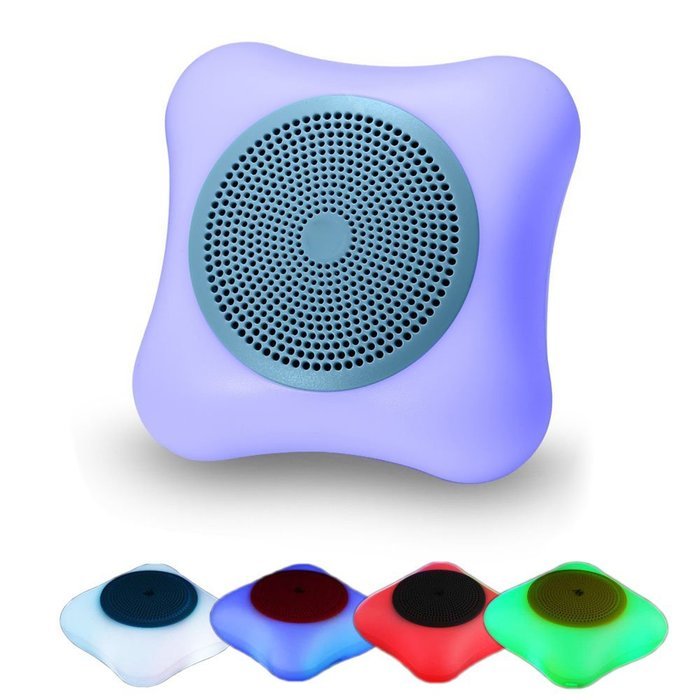 Mini Bluetooth Speakers With Colorful Light By BOOMER VIVI Wireless Portable Speaker Changing Color Light for...