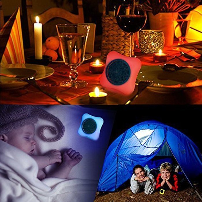 Mini Bluetooth Speakers With Colorful Light By BOOMER VIVI Wireless Portable Speaker Changing Color Light for... N6