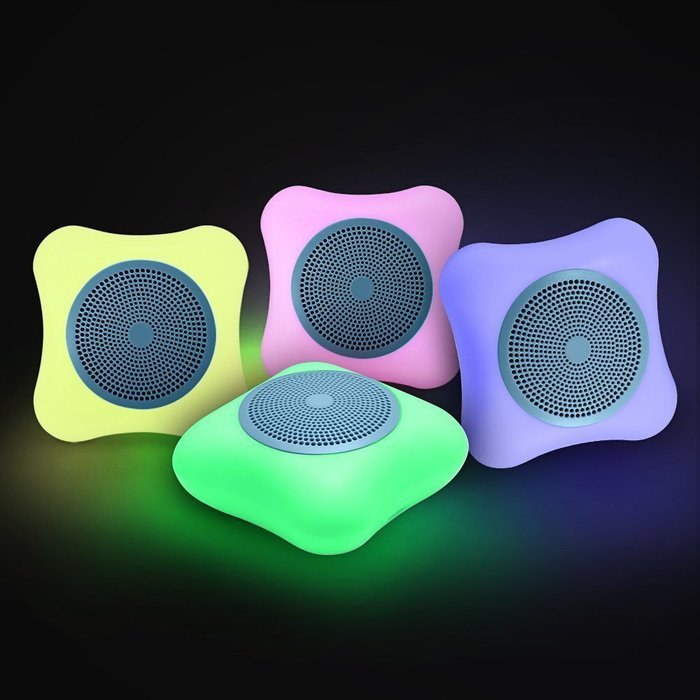 Mini Bluetooth Speakers With Colorful Light By BOOMER VIVI Wireless Portable Speaker Changing Color Light for... N12