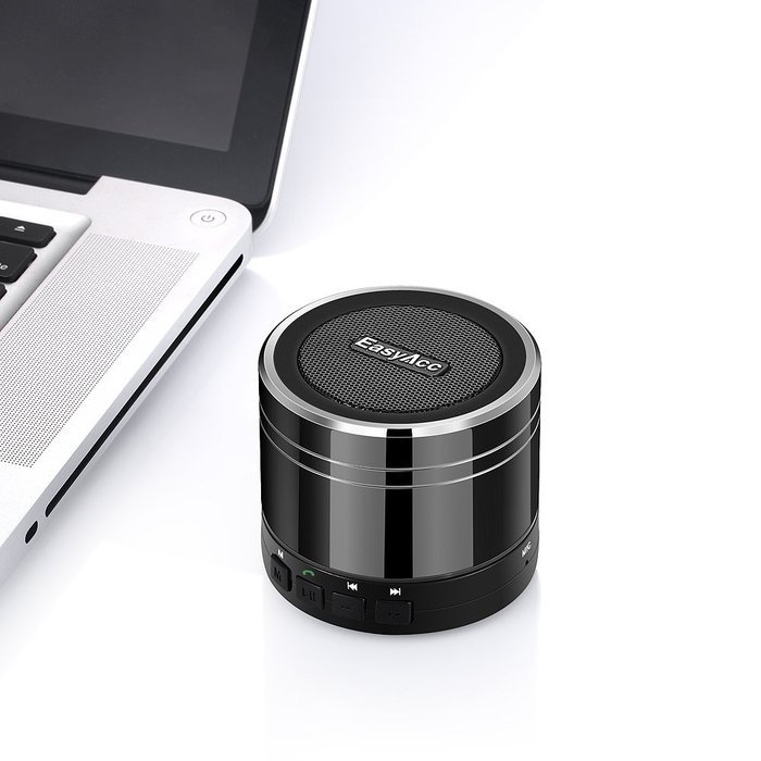 EasyAcc Mini Bluetooth Speaker Wireless Bluetooth Portable Rechargeable Microphone Support Micro SD Card Playing... N4