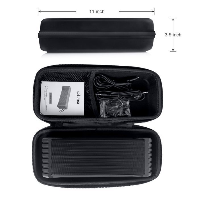 FSTgo Mini Portable Hanging Outdoor Wireless Bluetooth Speaker, Loud Volume 20W, 2600mA Battery, Handsfree, 3.5mm... N6