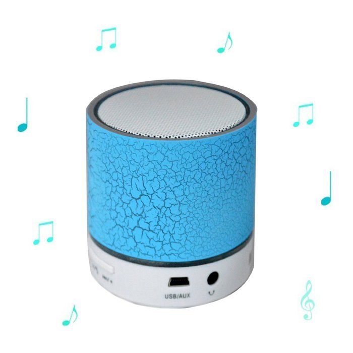 WONFAST&reg; Portable Mini Color Led Changeable Wireless Bluetooth Speakers with Microphone Support TF Card for iPhone... N4