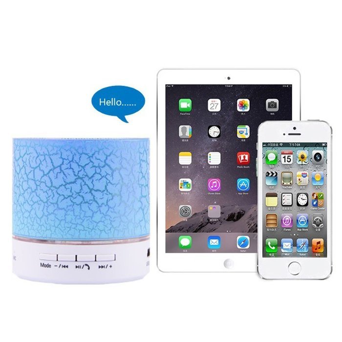 WONFAST&reg; Portable Mini Color Led Changeable Wireless Bluetooth Speakers with Microphone Support TF Card for iPhone... N5