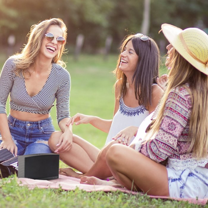 AT&T Upbeat Portable Bluetooth Speaker - Black (BTS100) N4