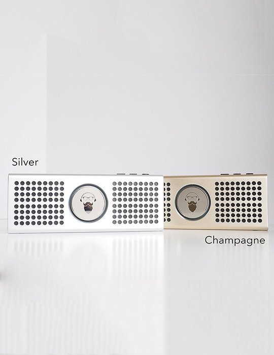 Bearded Blue Premium Stereo Bluetooth Speaker, Powerful Stereo Sound, HD Bass, Hands Free Chats, Portable Wireless... N7