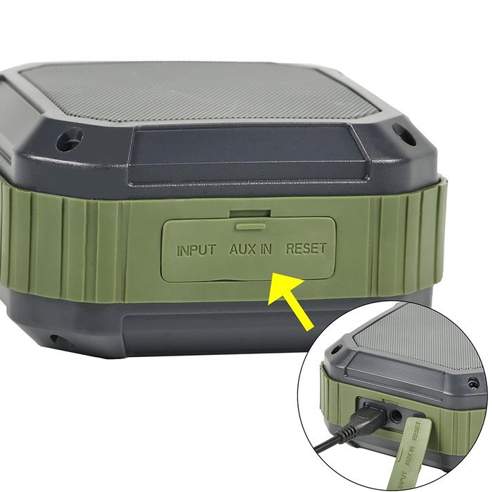 ETvalley Waterproof Outdoor Portable Bluetooth Stereo Mini Speakers, Mountain, Sea or Shower Speaker-Dustproof-Sand... N10
