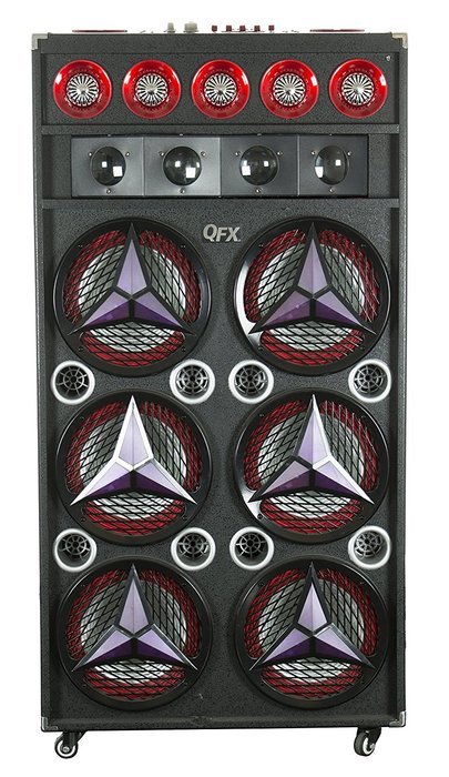 QFX SBX-410601BTS Speaker with Disco Lights & Fog Machine