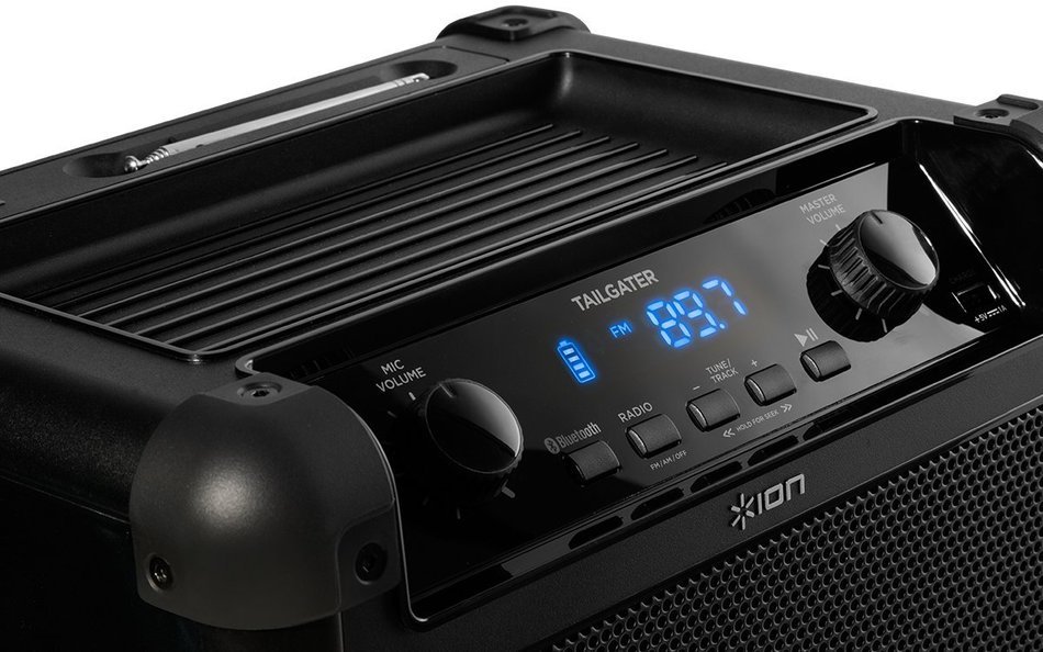 ION Audio Tailgater (iPA77) | Portable Bluetooth PA Speaker with Mic, AM/FM Radio, and USB Charge Port N4