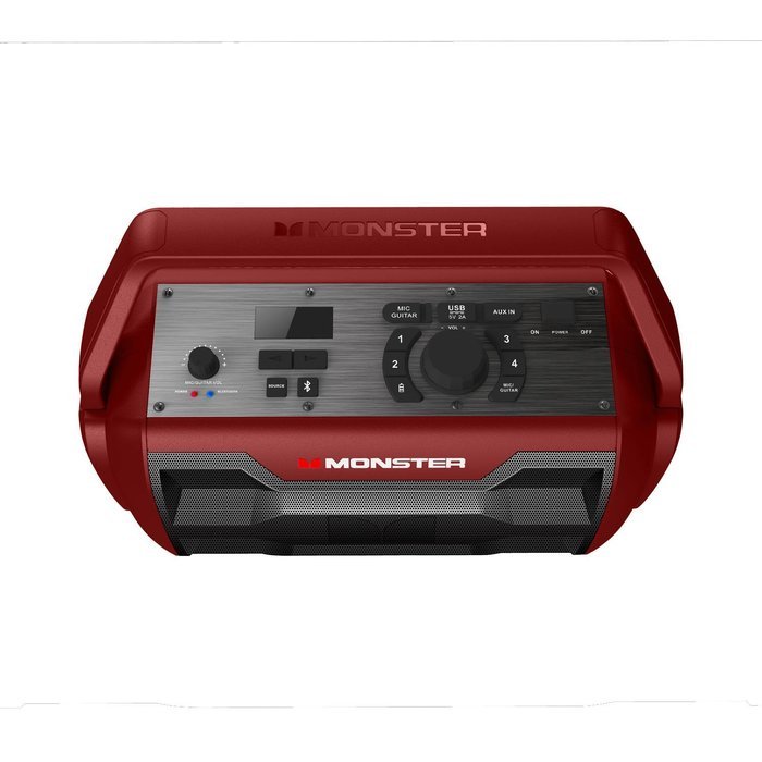 Monster NOMAD Portable Indoor/Outdoor Water Resistant Wireless Speaker - Crimson Red N2