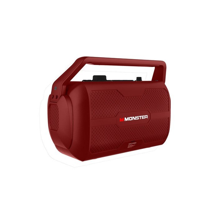 Monster NOMAD Portable Indoor/Outdoor Water Resistant Wireless Speaker - Crimson Red N4