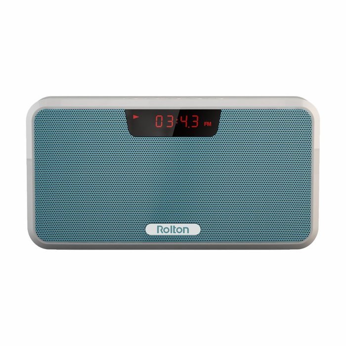Rolton E300 Multi-functional Portable Wireless Bluetooth Stereo Speaker with Power Bank, FM Radio (Blue) N2